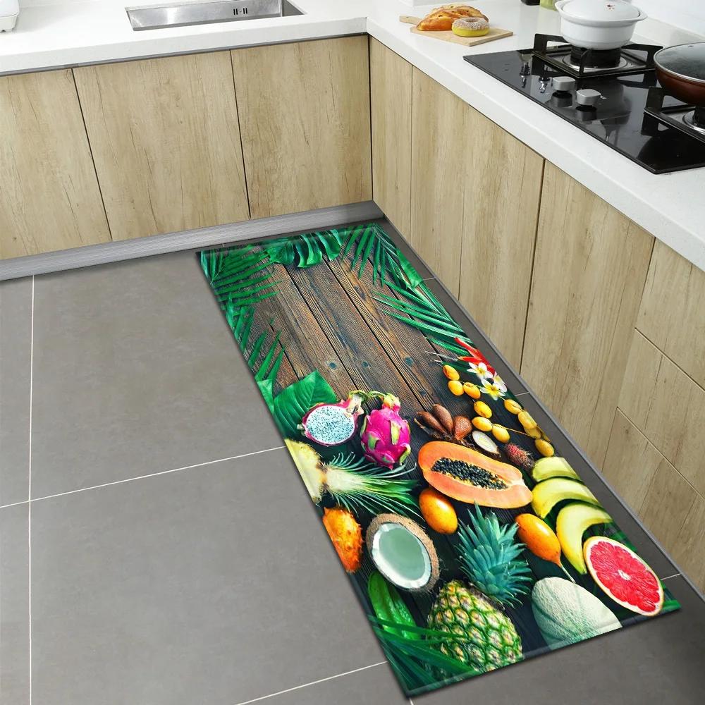 Bedroom Children Living Room Decoration Corridor Bathroom Non-slip Rug Fruit Pattern Kitchen  Home Door Mat
