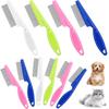 Newest 1PC/2PCS Pet Hair Shedding Comb Stainless Steel Flea Comb for Cat Dog Pet Comfort Flea Hair Comb Dog Brush Grooming Tools