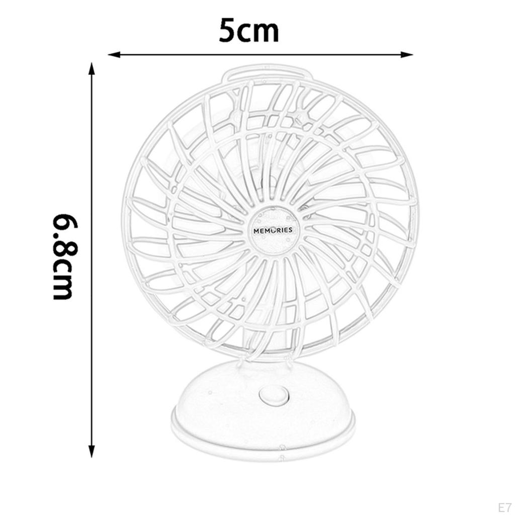 Puppenhaus Schreibtischventilator Zubehör 1:12 Skala 1/6 Verstellbarer Mini-Tisch für Party