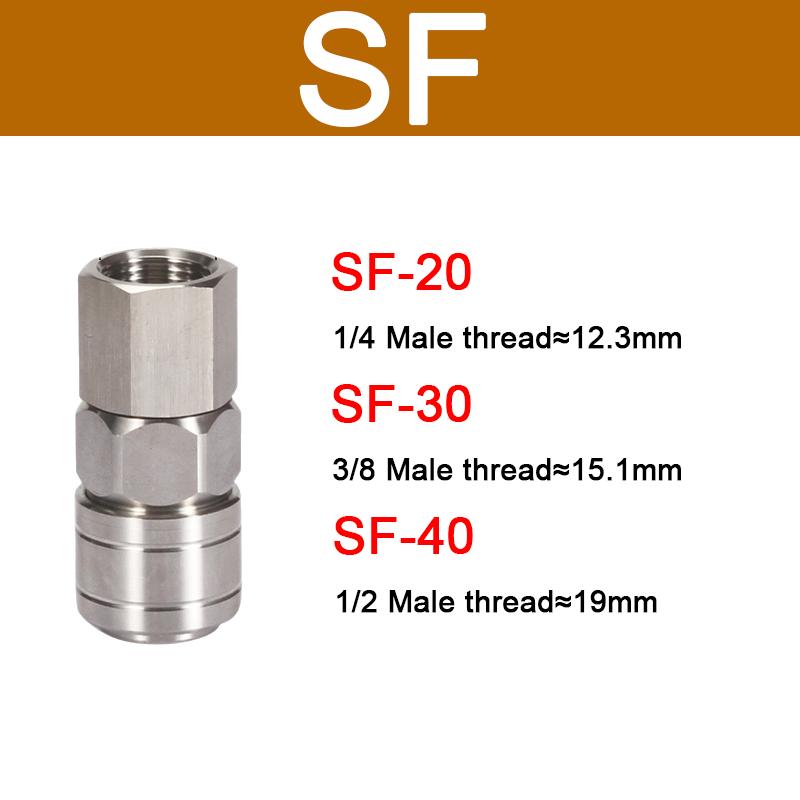 Pneumatic Fitting Quick Coupler Connector Quick Release Fitting Coupling Air Hose Compressor Accessories SP20 PP20 SH20 PH20