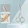 2-In-1 Eyebrow Trimming Scissors With Combs Professional Eyebrow Trimmer Stainless Steel High Quality Scissors Beauty Tools