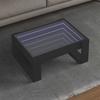 Infinity LED Coffee Table in Black 70 x 53 x 30 cm