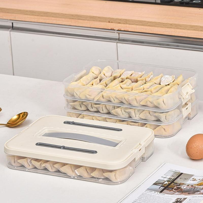 Clear Refrigerator Organizers Container With Secure Locking Lid Food Safe PP Materials For Iced Meals