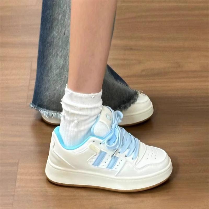 

High-value thick-soled trendy sports board shoes, women s ins tide 2025 summer new student versatile casual bread shoes 40 синий