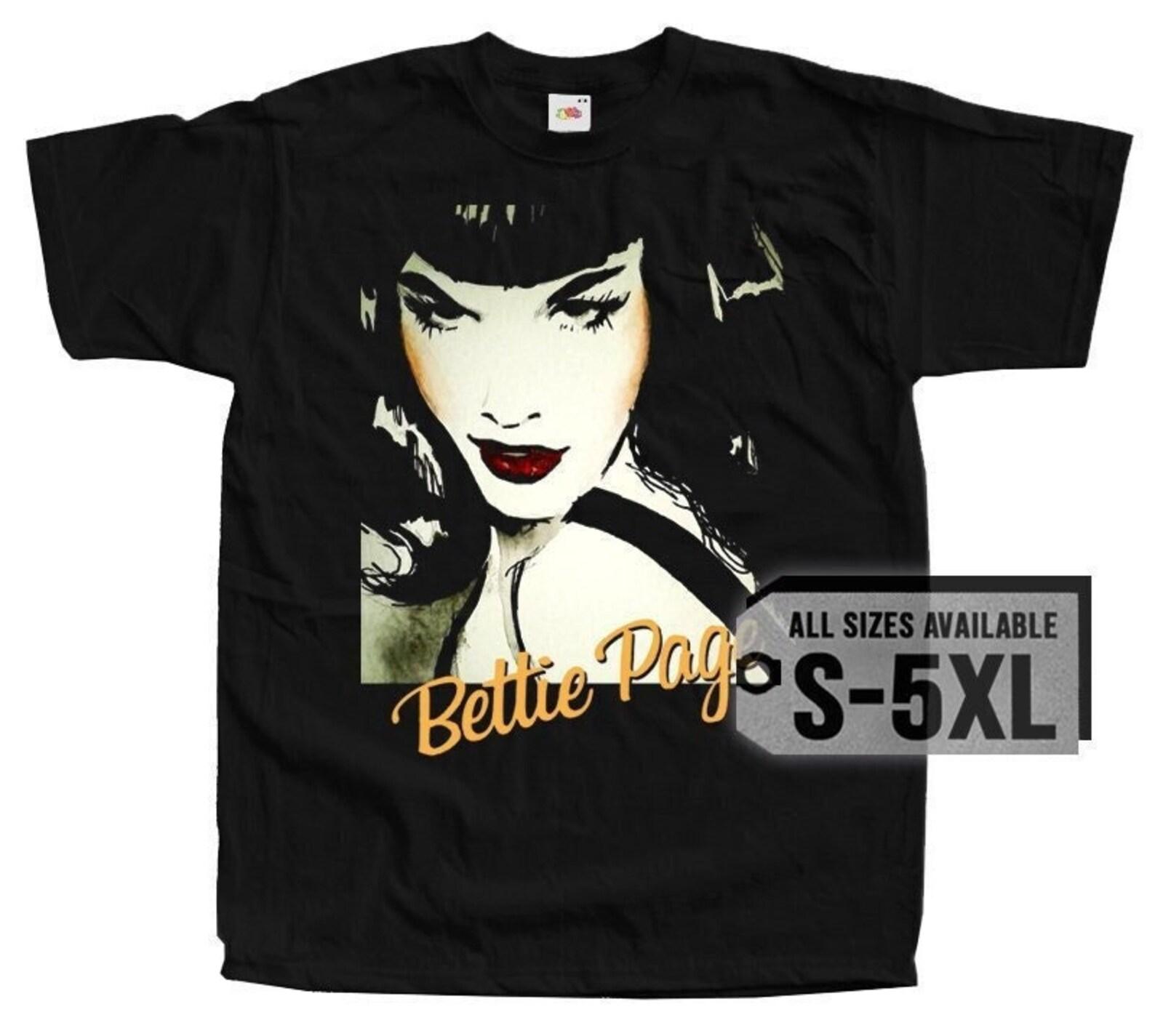 Bettie Page V20 Poster Men T-Shirt all sizes S-5XL 2XL