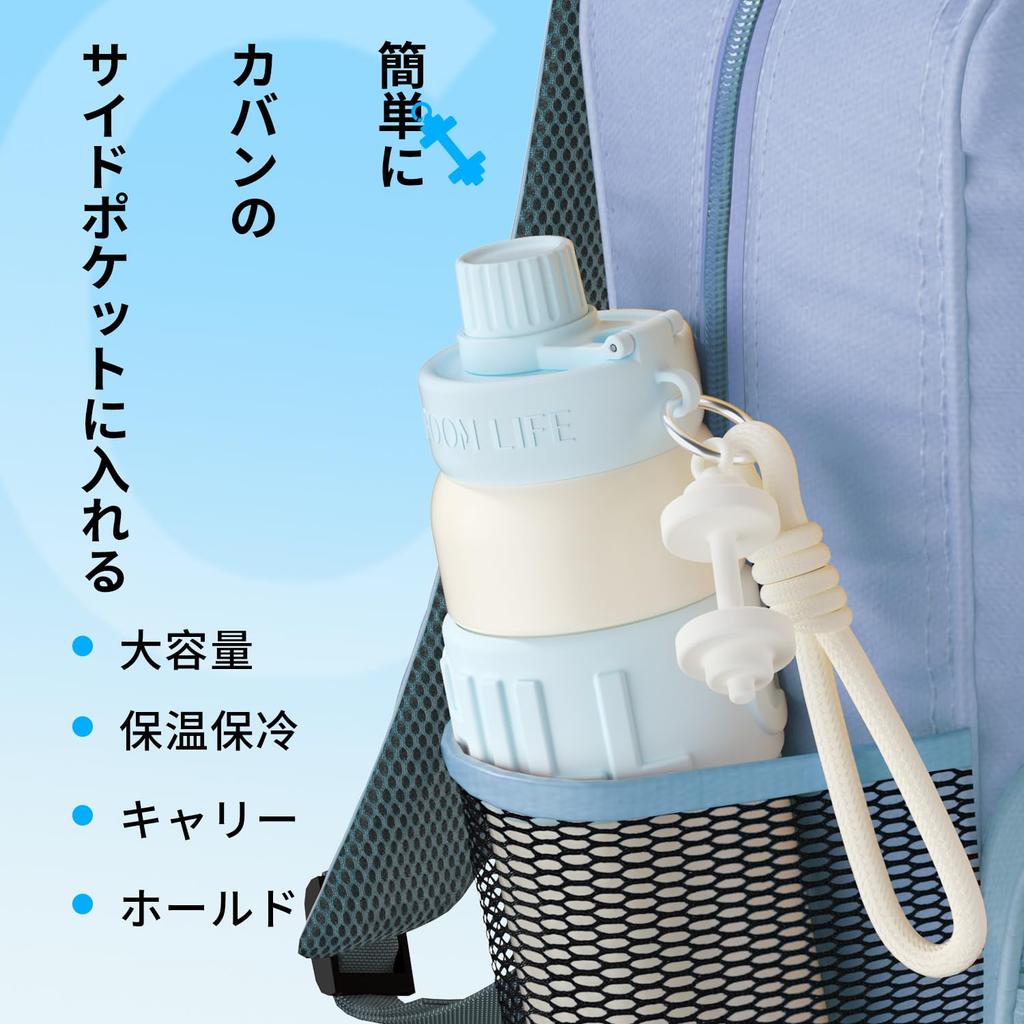 GOOM 680ml Insulated Stainless Steel Water Bottle (31603) with Straw, Large Capacity, Vacuum Insulated, Seamless Thermos, Leak-Proof, Easy to Clean,