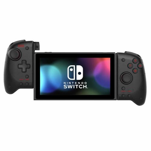 Utstyrt med kontinuerlig brann- og kontinuerlig brannhold-funksjon [Nintendo-lisensiert produkt] Grip-kontroller for Nintendo Switch Clear Black [Nintendo