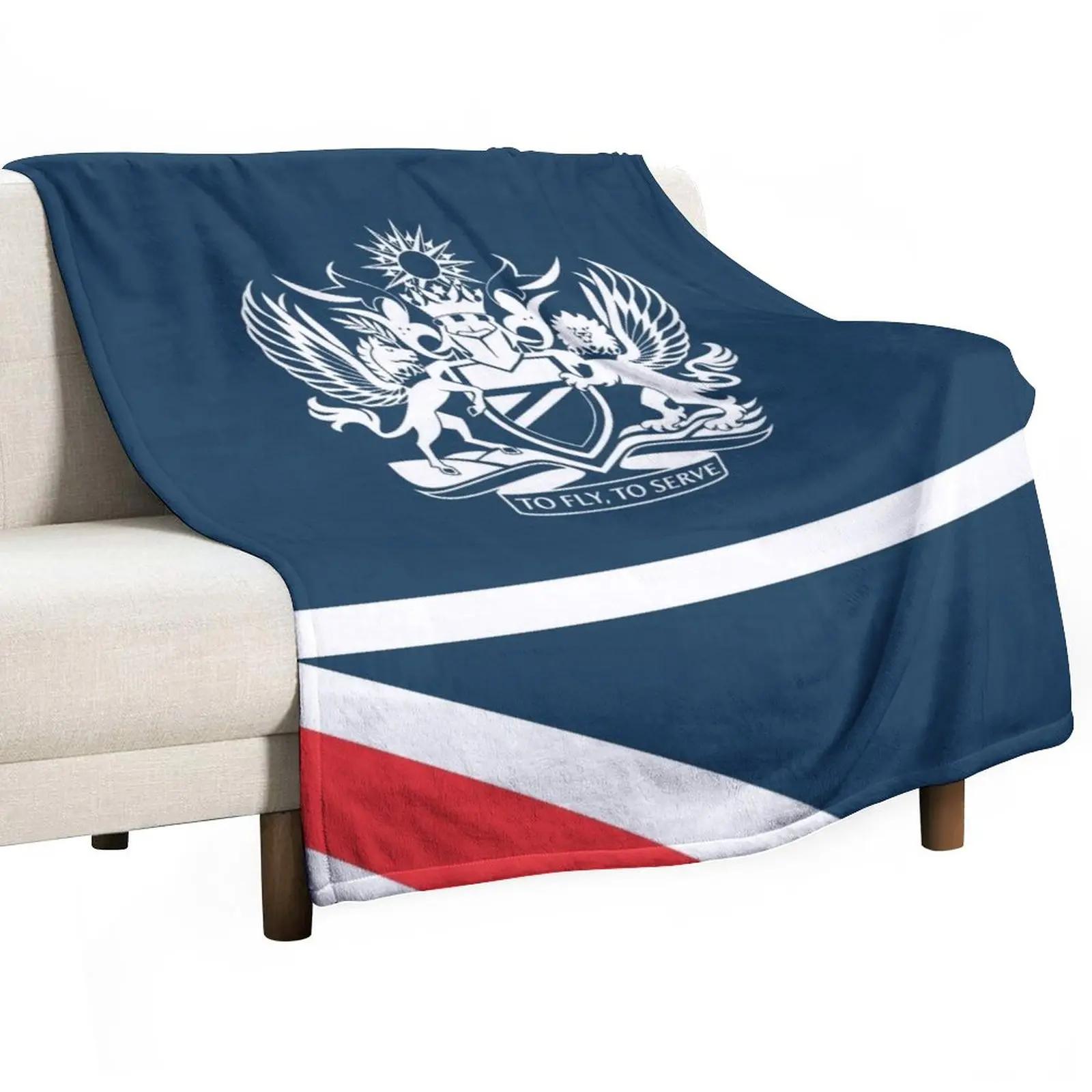 Shunika Chen Unisex British Airways Landor Livery Throw Blanket Blanket Fluffy Fashion Sofa Blankets
