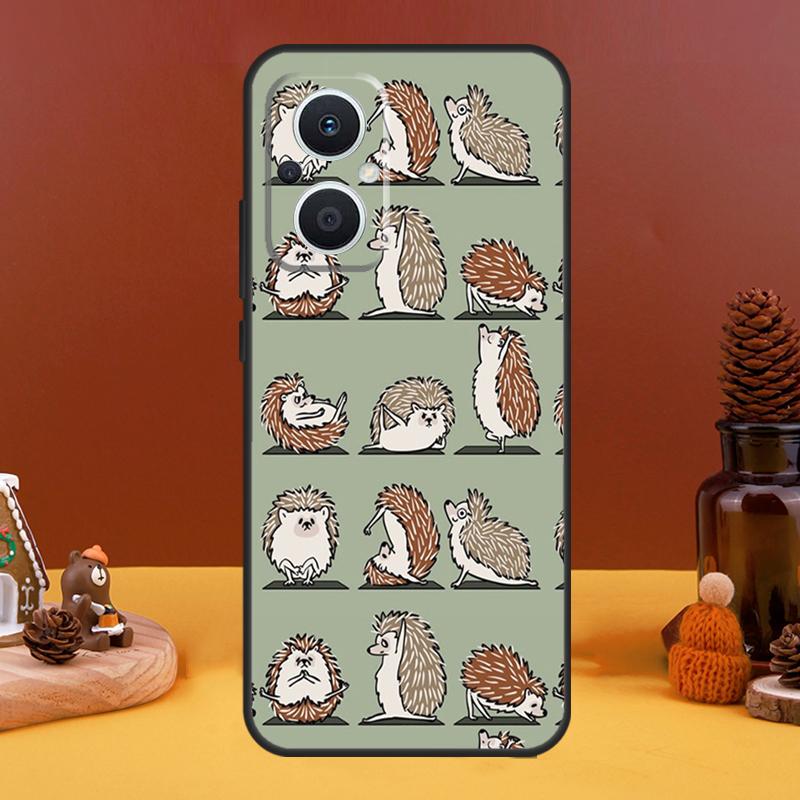 Hedgehog Case For OPPO Reno 10 Pro 11 F 4 5 6 7 8 Lite 4Z 5Z 8T OPPO Find X5 X2 X3 Lite X6 Pro Cover