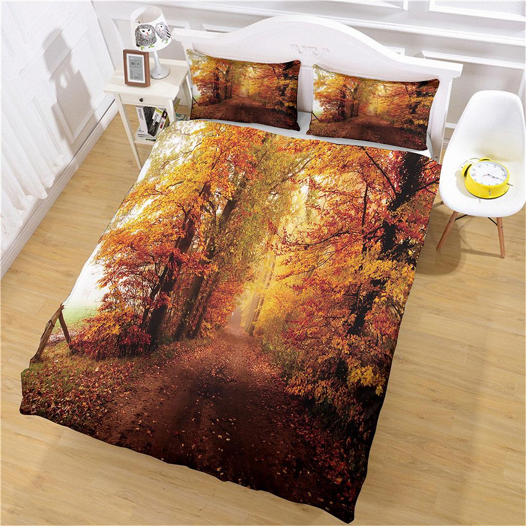 Kid Bedroom Duvet Cover Collections 3D Print Plant Forest Deep Forest Bedding Collection Single Twin Full Queen King Size Bed  Pillowcase