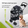 Medium & Large Pet Stroller for Dogs & Cats - Lightweight, Foldable, Ideal for Outings