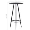 VidaXL 5-piece Bar Set Table and Pub Chairs Counter Furniture Bistro Furniture Garden Kitchen Restaurant 279715