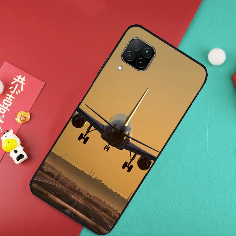 Airplane Plane Aircraft For Huawei Nova 7i 8i 11i 12i Y73 Y72 Y61 Y91 Y90 Y70 Y60 9 10 SE 11 Pro P30 P40 Lite Case