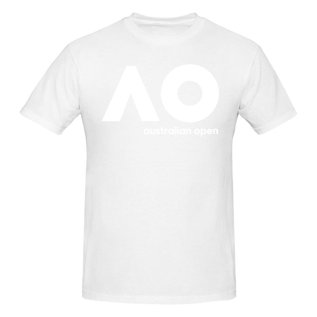 Australian Open Ao Slightly Wide Tshirt Niche Casual Neat Stitching Short Sleeve