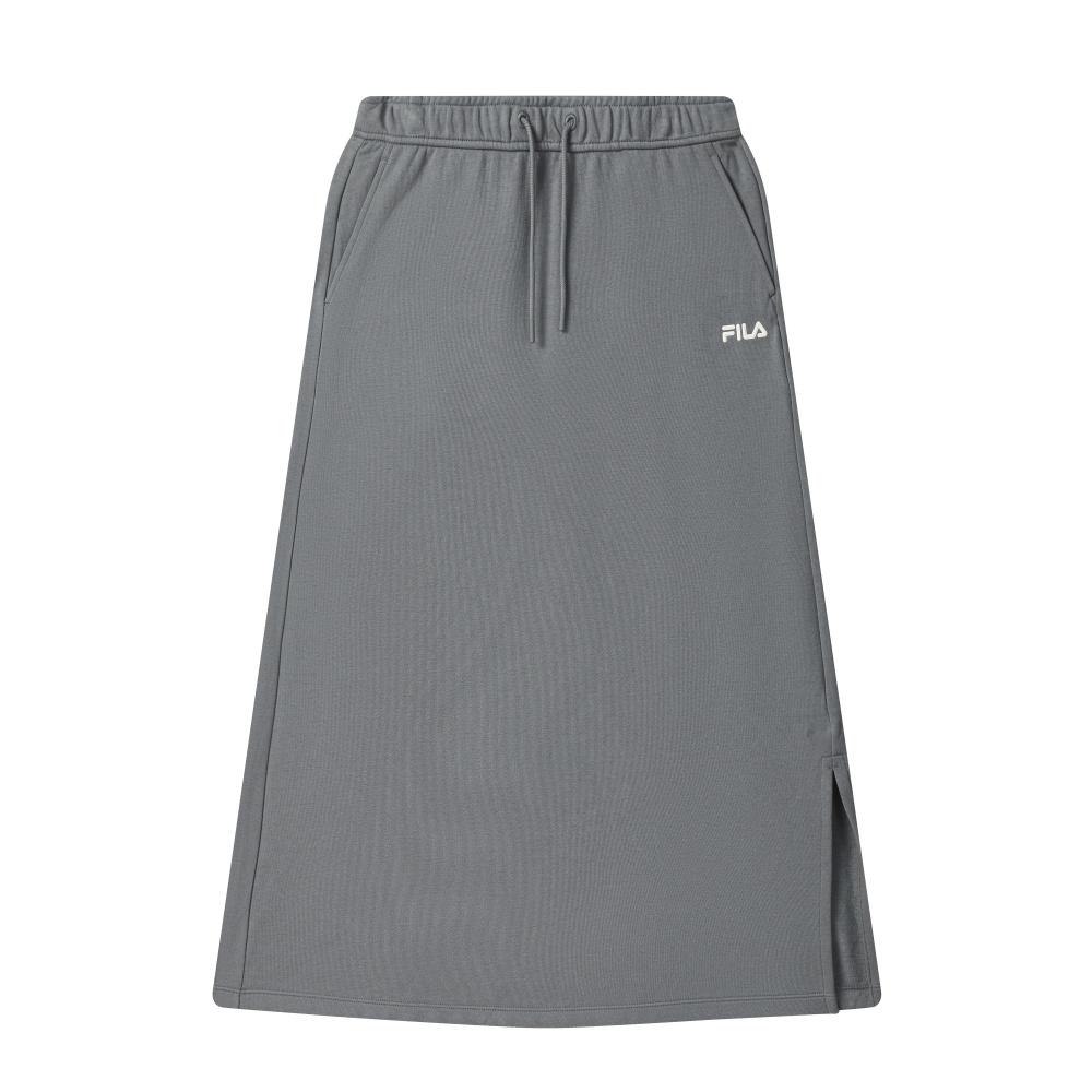 New FILA Casual Long Skirts Women's Cloud Trail Gray DY F11W539306F-DY