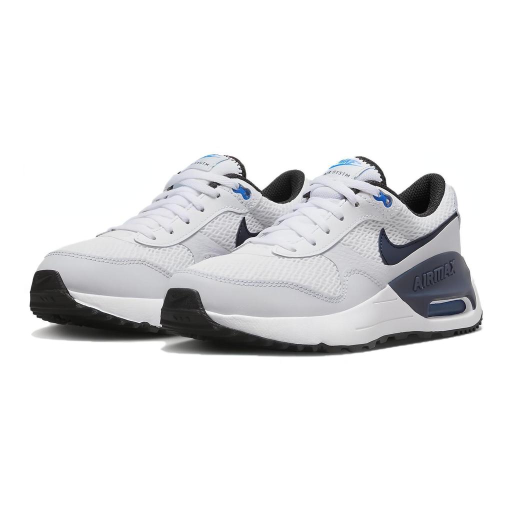 Nike Air Max SYSTM GS White Thunder Blue Kids Sneakers Football-Grey Photo-Blue DQ0284-112