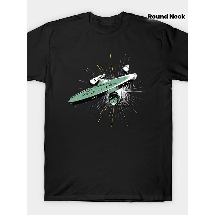Men S NCC T-Shirt |, Soft and Breathable, Casual Starship Design, Short Sleeves, Round Neck, Machine Washable, Crew Neck, Regular Fit, All-season S