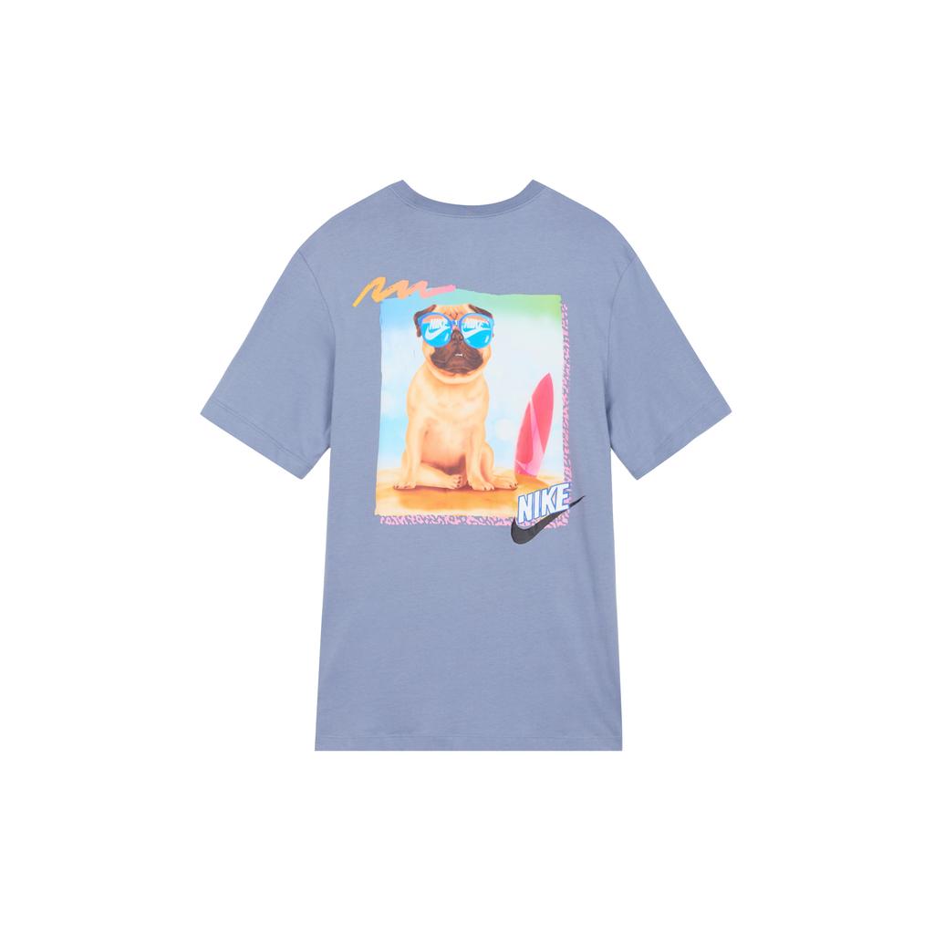 New Nike Set-in Sleeve T-Shirt Men's Steel Blue FD6637-493