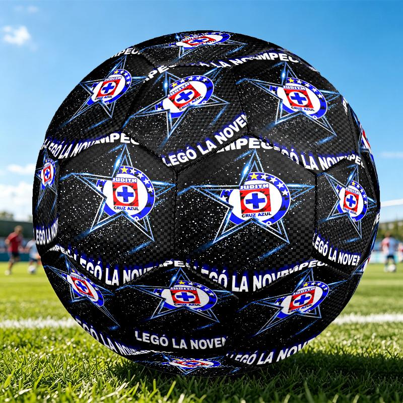 1 Stück Größe 5 Fußballverein Design Fußball - Anti-Rutsch Fußball für Outdoor-Sportaktivitäten, Langlebiger Ball für Spiel