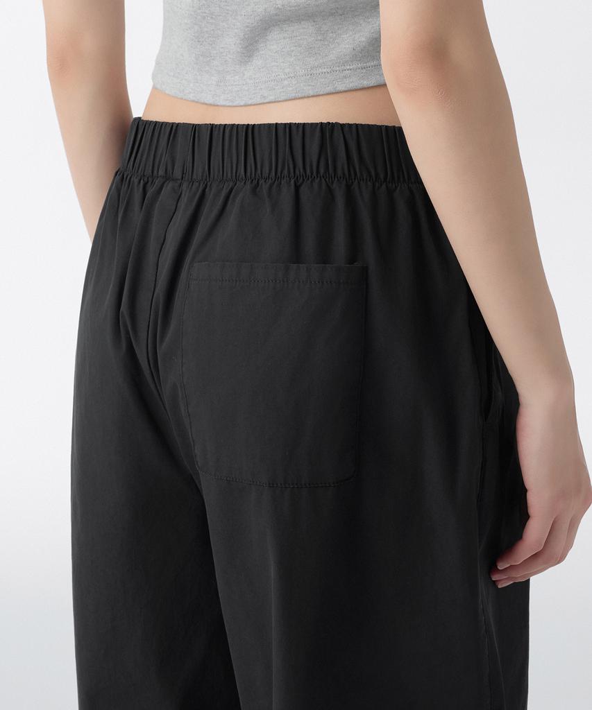 MUSINSA STANDARD WOMAN Women'S Wrap Skirt Parachute Pants [Black]