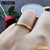 TUSSTEN 2-10MM Herren Damen Ring Ehering Gewölbt Poliert Komfort Passform
