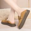 Fashion AIYUQI Women's Loafers 2025 Spring New Flat Slip-on Ladies Shoes Platform Suede Genuine Leather Women's Shoes