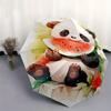 1pc Panda Eating Watermelon Automatic Opening and Closing Umbrella - Lightweight 3-Fold Design, Suitable for Fans, Travel, Daily Use - Official Produc