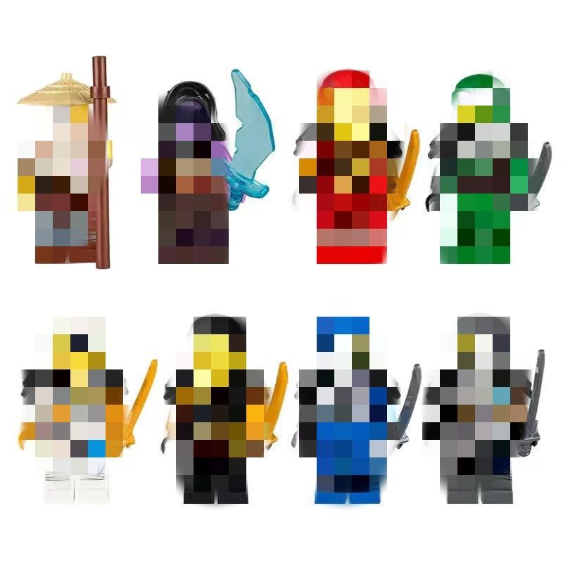 Building Blocks Figures Minifigures Construction Ninja Police Medical Rescue Kids Toys Gift