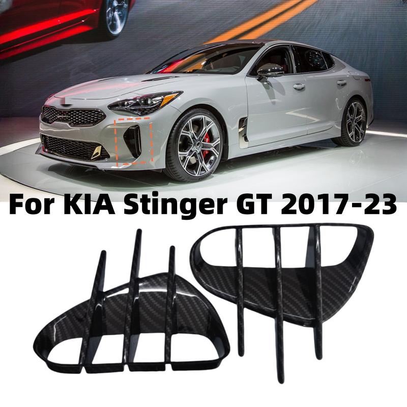 For KIA Stinger 2017 2018      2024  Bumper Grill Front Bumper Trim Fender Vent Hole Cover Body Kit