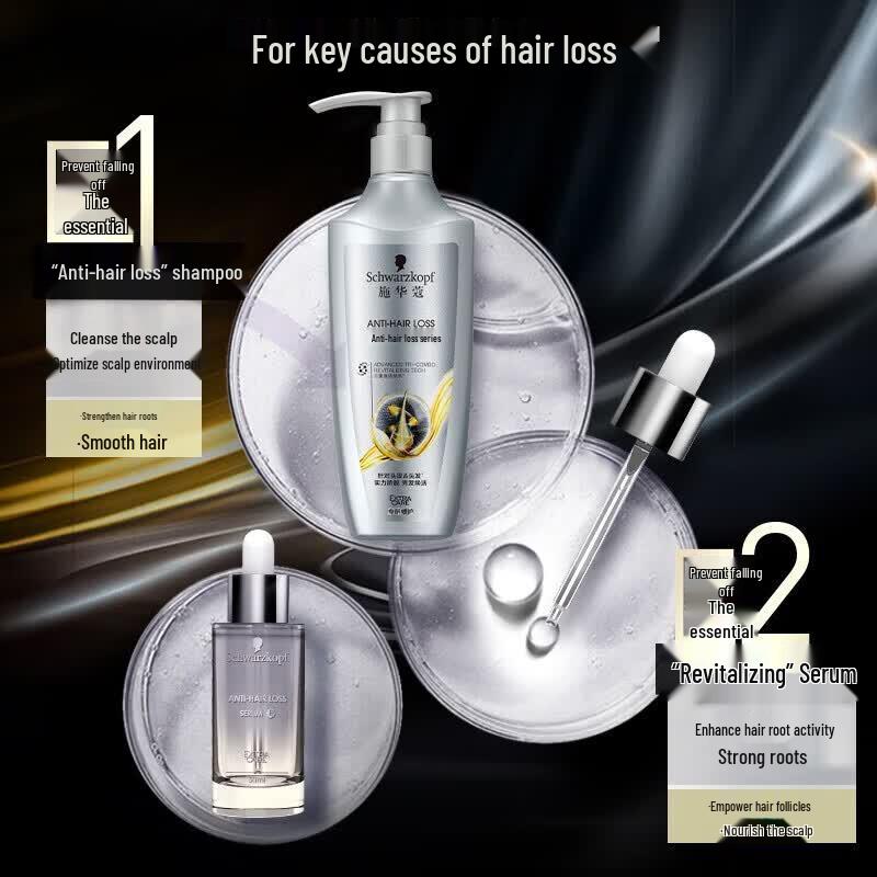 Schwarzkopf Anti-Hair Loss Shampoo and OMO Laundry Detergent Bundle