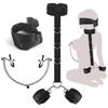 Back Handcuff Nipple Clip Eye Blinder Sex Toy Set Neck Cuffs Bra Clamp Hands Restraint Satin Blindfolder 18+ Adult Game Kit