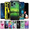 Etui na OPPO Realme 15T 5G Luksusowe Kwiatowe Czarne Etui na Telefon dla Realme 15T 5G Miękki Silikon TPU Zwierzątko Kreskówka Odporne na Wstrząsy Pokrowiec