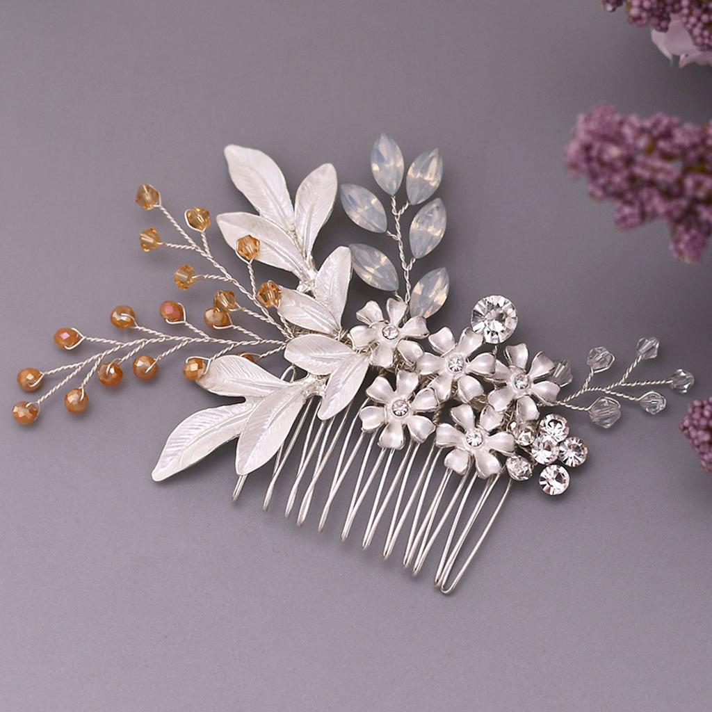 Crystal Leaf Bridal Hair Accessories Rhinestone Wedding Accessories Hair Jewelry Crystal Leaf Bridal Hair Accessories Rhinestone Wedding Accessories Hair Jewelry