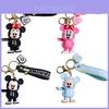 Niedlicher Cartoon-PVC-Schlüsselanhänger mit klassischem Micky- und Minnie-Design