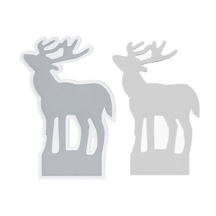 Professional Silicone Christmas Tree Standing Elk Mold Easy Demolding Design Candle Holder Mold for DIY Projects