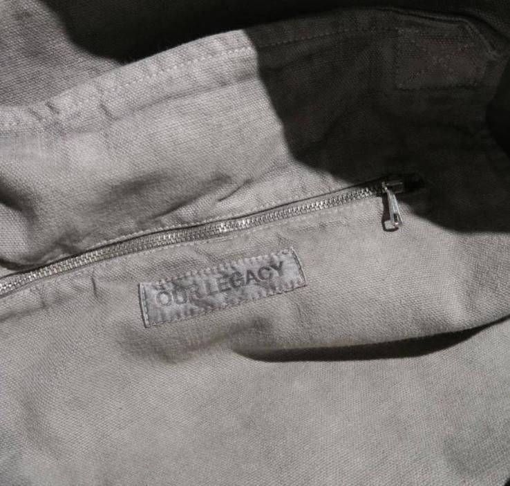 OUR LEGACY Tote Bag Cotton ATTIC CARBON WASH CANVAS Simple from Japan