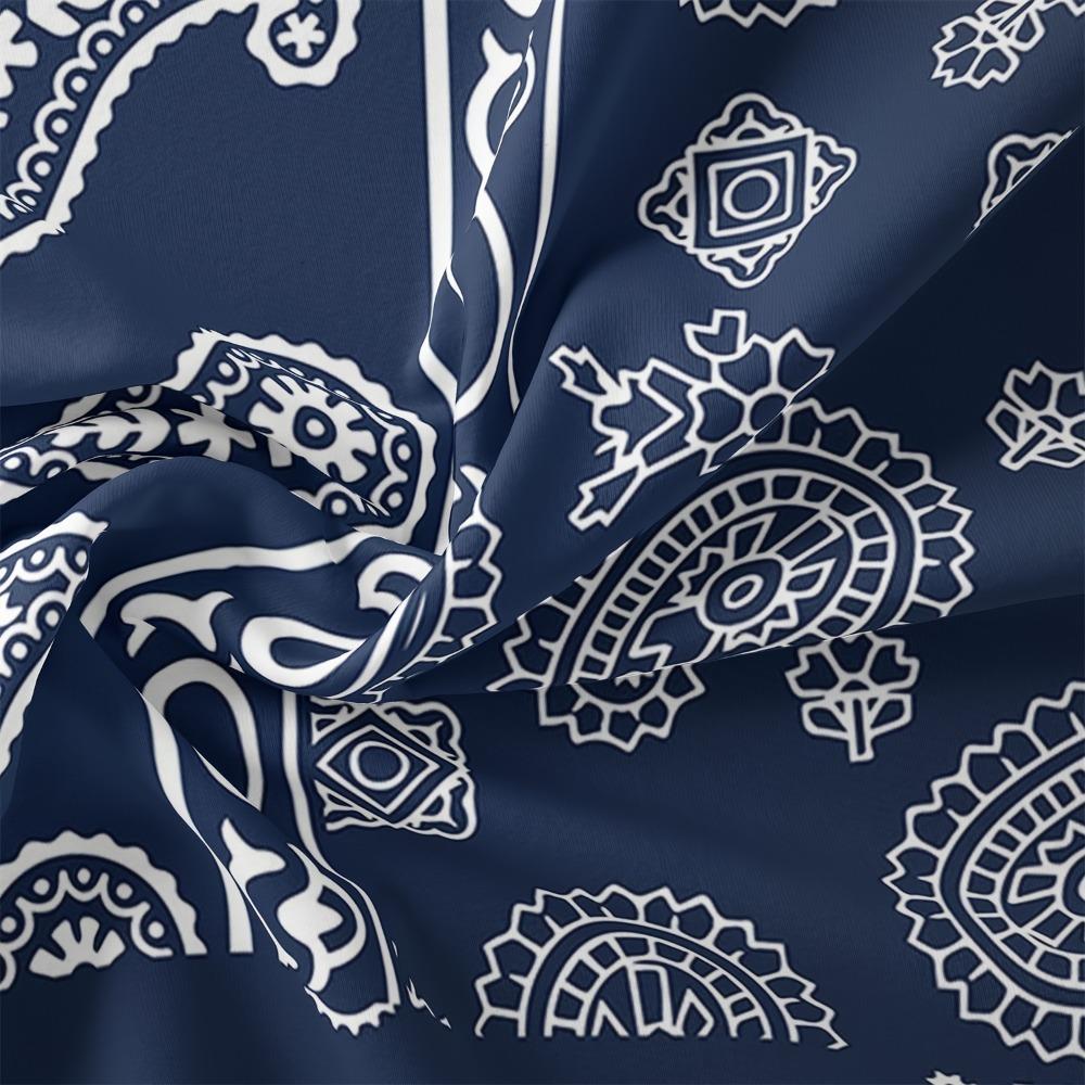 3pcs Bedding Set Dark Blue Pattern Print Cozy Duvet Cover Set King Queen Twin Single Size Birthday Gift Adult Bedroom Decoration