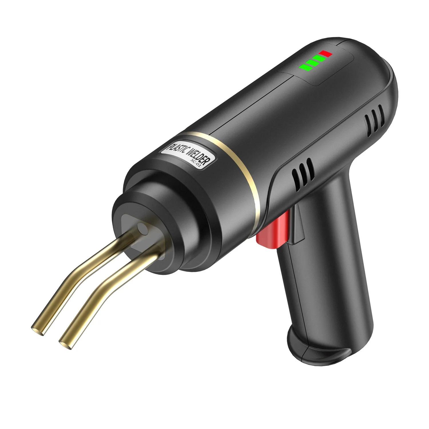 

200 Вт горячий степлер аккумуляторный пластиковый сварочный аппарат комплект для ремонта бампера паяльник для пластикового ремонта бампера автомобиля