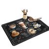 American Retro Coffee Machine Diatom Mud Draining Mat - Kitchen Countertop Heat-Resistant Tableware Drying Pad