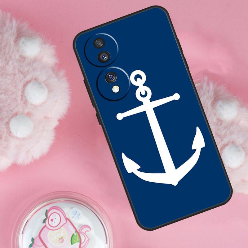 Nautical Anchor Boat Sea Case For Honor Magic 7 5 6 Lite Pro Honor 200 Pro 50 70 90 X9b X9a X8b X8a X8 X9 X9c Cover