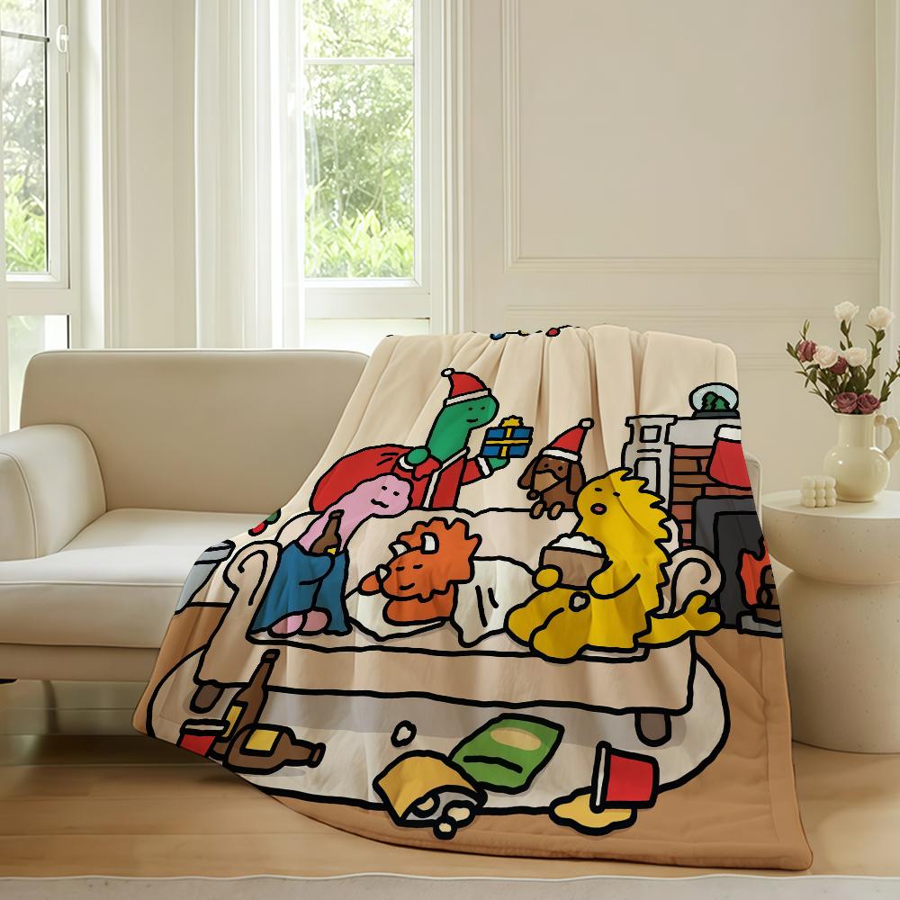 Cartoon Cute Joguman Blanket For Sofa Office Bed Plane Travel Sleep Read Relax Camping Soft And Warm
