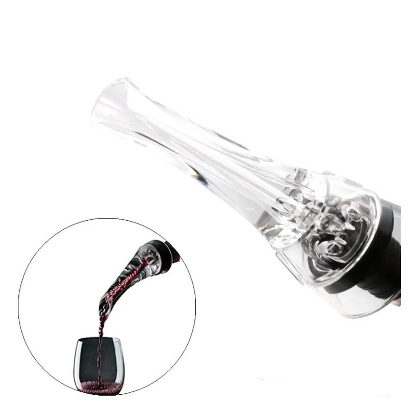 Weinbelüfter aus Acryl, Premium-Belüftungsausgießer, Rotwein-Dekantierverschluss, Ausgussstopfen, Flaschenmundspender, Dekantierausgießer