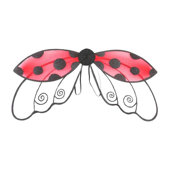 Ladybug Wing for Girls Boys Men Women Halloween Ladybird Costume Fairy Bee Wings for Halloween Masquerade Carnival