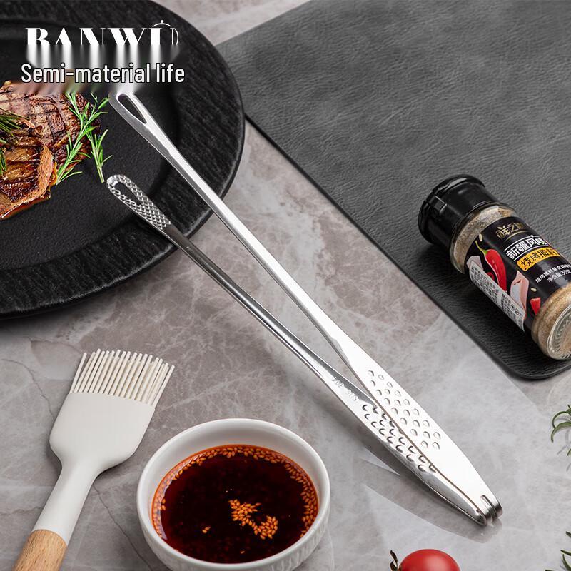 304 Stainless Steel Kitchen Food Tongs