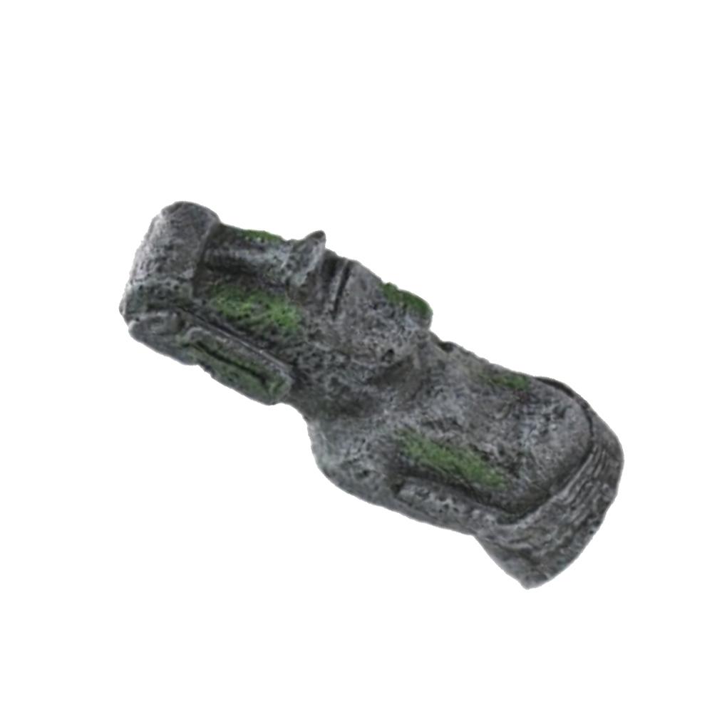 Resin Artificial Aquarium Easter Island Statue Decoration Underwater Landscaping Craft Ornaments Fish Tank Decor