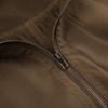 VAYLA Vintage Cropped Jackets Women Stand Collar Solid Color Casual Coats Slim Pocket Zip Up Harajuku Safari Style Outwear