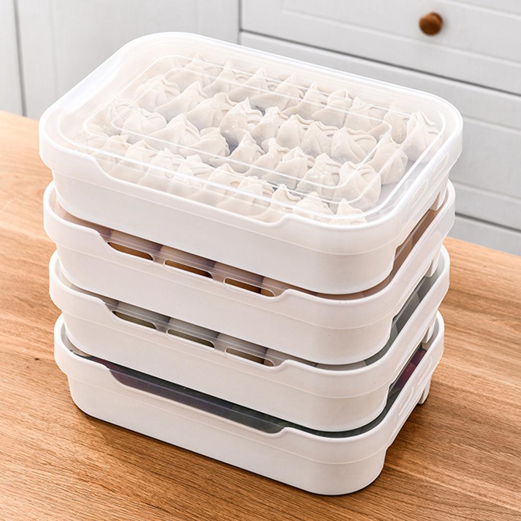 Eggs Tray Holder 24 Grids Clear Plastic Storage Case Refrigerator Preservation Container Egg Box