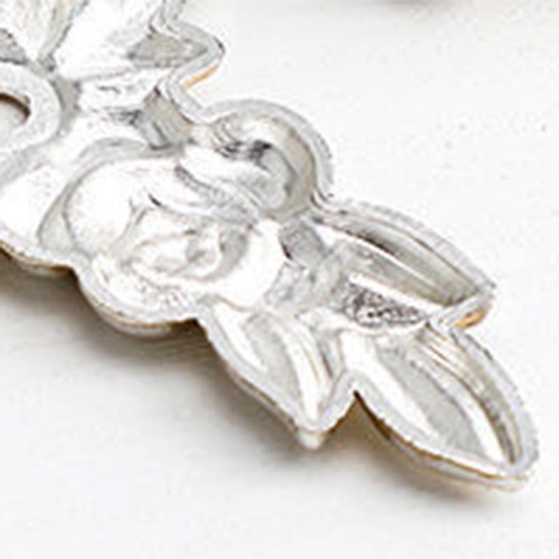 Euro Rose Cabinet Knobs Vintage Exquisite 3D Zinc Alloy Flower Drawer Pull Handles for Kitchen