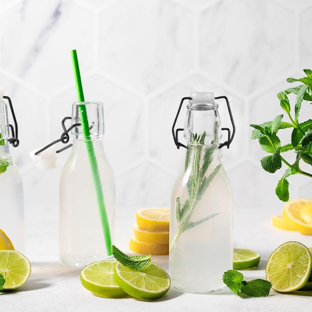 Glass Bottle with Clip 290 Ml