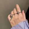 Square Purple Sophisticated Ring For Women Adjustable White Gold Trendy Fashion Statement